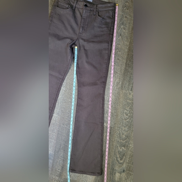 Joe's Jean's Coated Denim Boot Cut Jean's Women's 29 Chocolate Brown High Rise - Picture 8 of 10